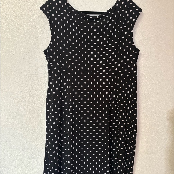 Women’s Connected black polka dot midi dress - Picture 3 of 5